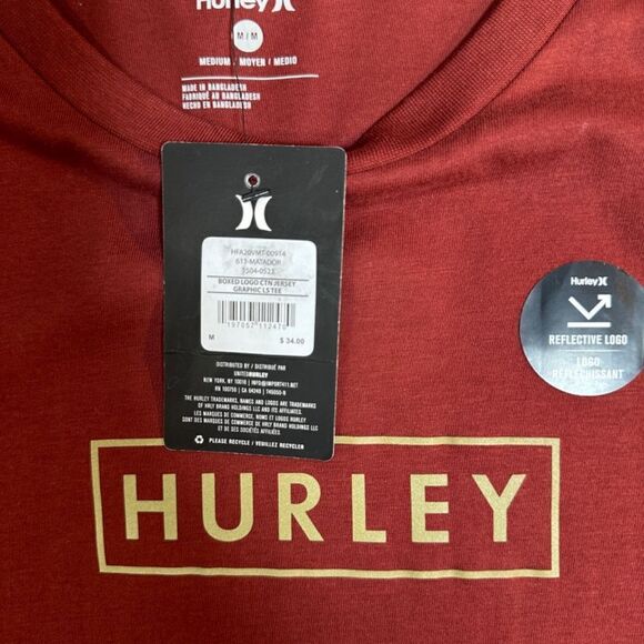 HURLEY® | LONG SLEEVE JERSEY TEE | Mens M | NEW w TAGS - Picture 13 of 13
